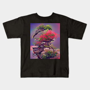 Bonsai Art, Colorful Algoart Kids T-Shirt